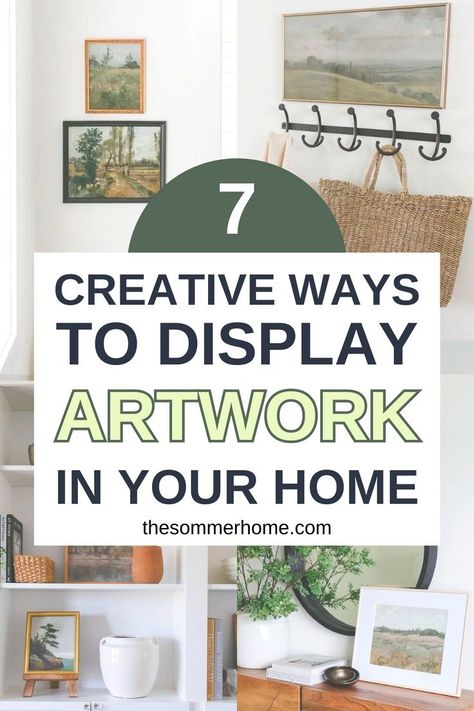 If you're looking to take your home décor to the next level, why not showcase your favorite artwork in a unique and stylish way? In this article, you'll find modern and creative ideas for displaying artwork in your home that will leave your guests in awe. From traditional framed pieces to alternative wall hangings, get ready to learn fresh techniques for showing off your favorite artwork. Gallery Wall Ideas Shelves, How To Display Artwork, Display Paintings In Home, Unique Ways To Display Art, Unique Ways To Frame Art, Unique Ways To Hang Pictures, How To Display Artwork On Wall, How To Display Art, Displaying Artwork In Home