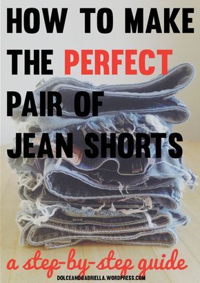 Jean Shorts Tutorial, Making Jean Shorts, Diy Jean Shorts, Diy Distressed Jeans, Refashion Jeans, How To Make Jeans, Diy Clothes Refashion, Shorts Tutorial, Diy Jeans