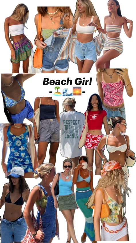 Beach girl summer sunset surise beach girl outfits Beach Aesthetic Outfits, Surfergirl Style, Beach Girl Outfits, Shorts Dress, Beachy Outfits, Hawaii Outfits, Outfit Inspo Summer, Best Swimsuits, Sunset Sunrise