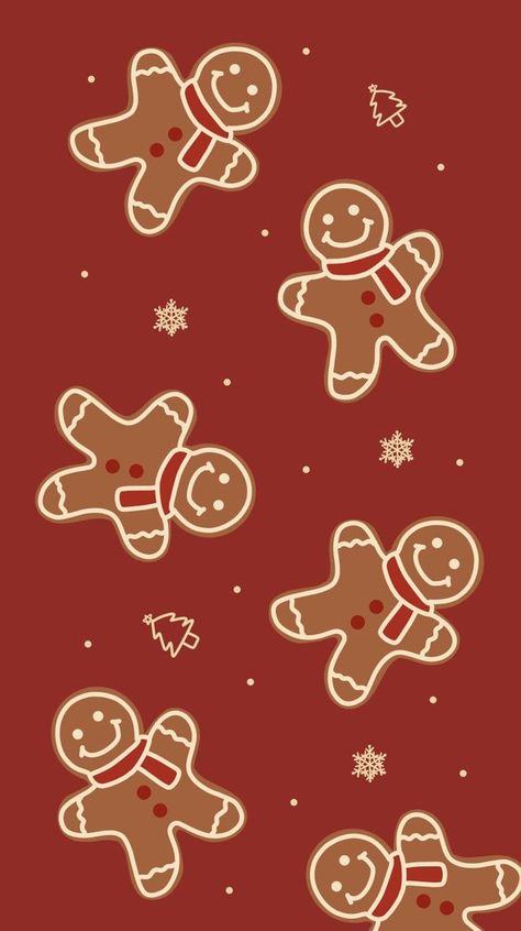 Christmas I Pad Wallpaper, Light Red Christmas Wallpaper, Christmas Wallpaper Red Aesthetic, Gingerbread Cookie Wallpaper, Ginger Bread Wallpaper, Cristhmas Wallpaper, Red Christmas Wallpaper Iphone, Red Christmas Aesthetic Wallpaper, Plain Christmas Wallpaper