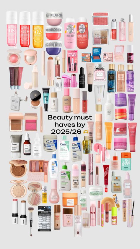 Beauty must haves by 2025/26 🫶 Beauty Product Must Haves, Must Have Products Woman, Superdrug Must Haves, That Girl Must Haves, Vanity Must Haves, Ulta Beauty Must Haves, Dm Must Haves, Amazon Beauty Must Haves, 2025 Wishlist