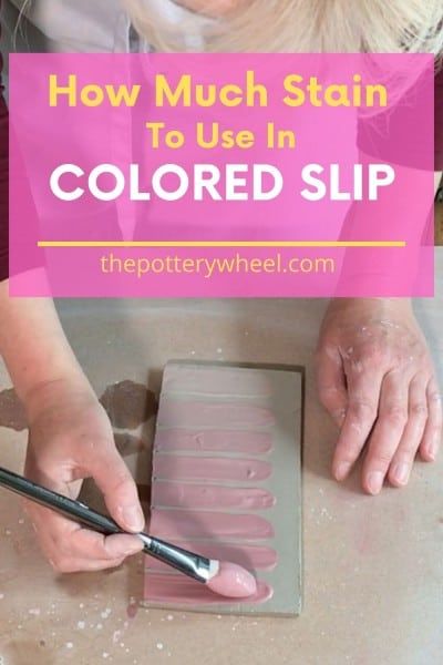 How Much Stain to Use in Colored Slip? – Making a Test Tile How To Make Slip For Slip Trailing, How To Make Slip Clay, How To Make Slip For Pottery, Color Slip Ceramics, Decorating With Slip Pottery, Coloured Slip Pottery, How To Color Clay, Slip Decoration Ceramics, Clay Slip Decoration