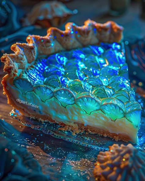 🌊Ocean-inspired tartes🌊 *made with love and AI* Please tag @digiart.of.alex if you repost my creations. #oceanart #cakelover #cakeoftheday #cakeinspo #cakedesign #oceanartwork #instafood #foodgasm Beach Themed Desserts, Ocean Theme Snacks, Fantasy Dessert, Beach Theme Desserts, Fairytale Food, Mermaid Food, Ocean Food, Magical Food, Sweets Ideas