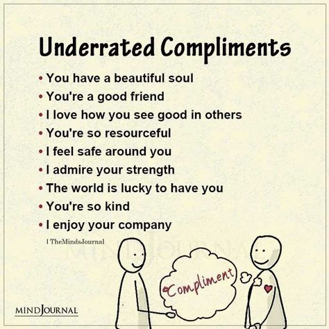 Beautiful compliments that are underrated. #compliments #thoughts Emotional Letter To Best Friend Short, Self Compliments Quotes, Compliments That Should Be Used More, How Do You Compliment A Guy, How To Answer Compliments, Short Compliments For Best Friends, How To Complement A Guy, Short Compliments For Her, Sweet Compliments For Friends