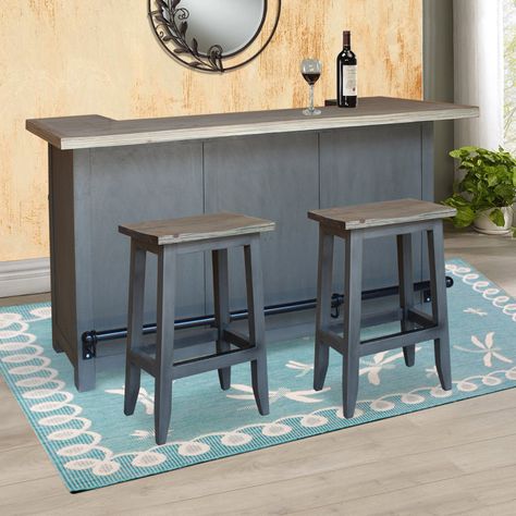 Free Standing Bar, Bar With Wine Storage, Countertop Bar, Bar Tending, Sliding Cabinet Doors, Gray Counter, Grey Bar Stools, Perfect Bar, Storage Wood