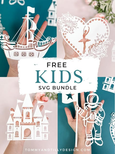 Totally FREE Kids SVG Mini Bundle (Perfect for Cricut) - Tommy & Tilly Design Vinyle Cricut, Cricut Christmas Ideas, Cricut Svg Files Free, Idee Cricut, Cricut Baby, Projets Cricut, Free Svgs, Image Svg, Svg Kids