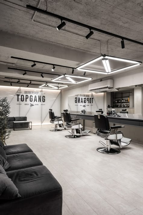 Barber Shop Pictures, Modern Barber Shop, Barber Store, Barbershop Design Interior, Barber Shop Ideas, Barbershop Ideas, Barber Shop Interior, Barber Tattoo, Chisinau Moldova