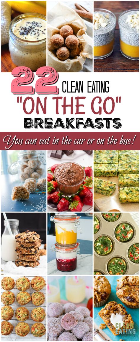 Simple Clean Breakfast Ideas, Clean Eating With Kids, Breakfast Kids, Clean Eating Kids, Morning Recipes, Eating On The Go, On The Go Breakfast, Clean Breakfast, Clean Eating Breakfast