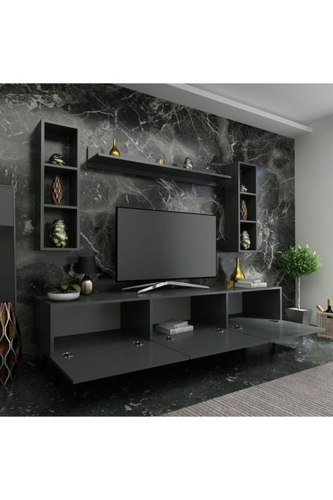 Tv Wall Design Luxury Tvs, Latest Tv Unit Designs, Tv Wall Design Luxury, Tv Cabinet Design Modern, Lcd Wall, Modern Tv Room, Modern Tv Unit, Modern Tv Unit Designs, Tv Unit Interior