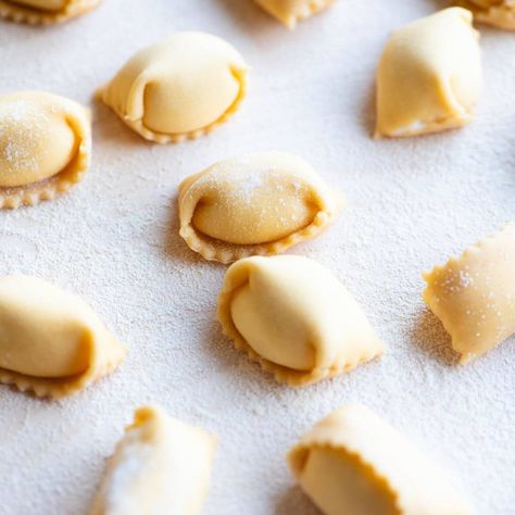 Homemade Agnolotti, Pasta From Scratch Recipes, Leftover Pork Recipes, Pasta Photography, Italian Hot Chocolate, Make Fresh Pasta, Fresh Pasta Recipes, Homemade Pasta Dough, Pasta From Scratch