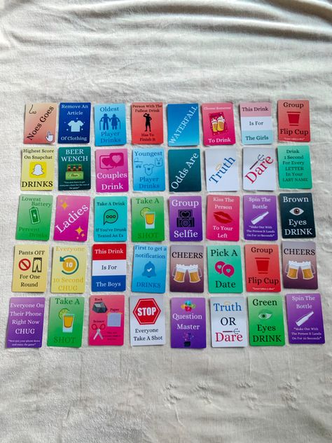 Drinking Card Games Alcohol Diy, Diy Drinking Card Games, Black Out Game, Easy Card Games, Drunk Games, Alcohol Games, Drinking Board Games, Drinking Card Games, Diy Party Games