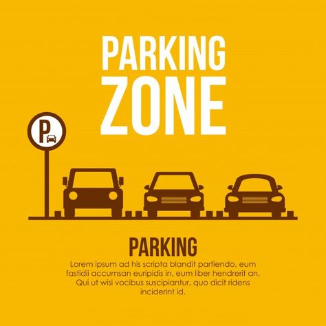 Parking design over yellow illustration | Premium Vector #Freepik #vector #infographic #car #design #road Animal Logo Design Inspiration, Road Signage, Yellow Illustration, Craft Cafe, Park Signage, Publishing Design, Yellow Sign, Animal Logo Design, Vector Infographic