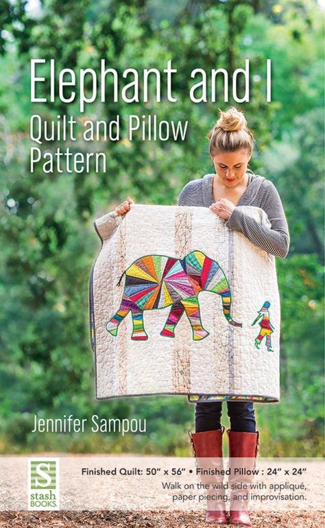 Elephant and I Quilt and Pillow | Scrappy Girls Club | Bloglovin’ Elephant Nature Park, Elephant Quilt, Elephant Pillow, Make A Quilt, Girls Pillows, Quilt Baby, Nature Park, Sewing Projects For Kids, Applique Pattern