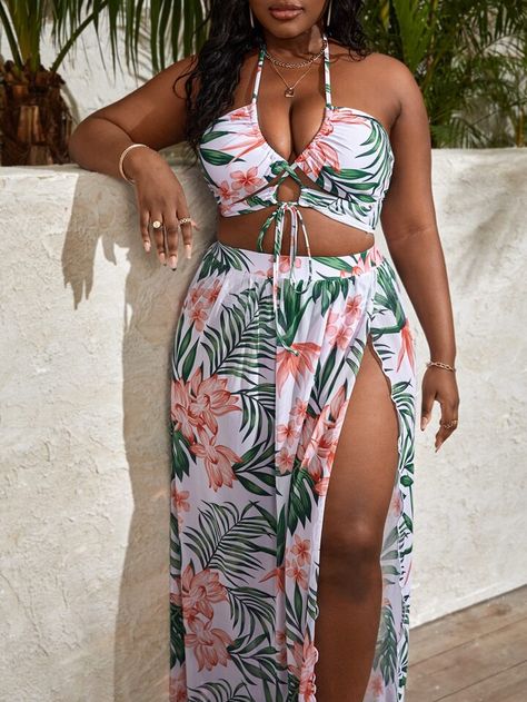 Beach Outfits Women Plus Size Beachwear, Beach Outfit For Plus Size Women, Swimsuit Ideas Black Women, Casual Beach Outfit Plus Size, Beach Outfits Women Plus Size, Beachwear Outfits, Beach Glam, Style Help, Beachwear Fashion