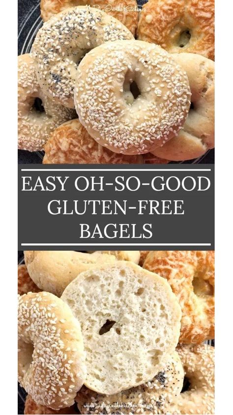 Gluten Free Bagels Bagel Recipe Gluten Free, Bagels Recipe Homemade Gluten Free, 3 Ingredient Gluten Free Bagels, Gluten Free Everything Bagels, Easy Gluten Free Bagel Recipe, Loopy Whisk Gluten Free Bread, Gluten Free Rolls, Best Gluten Free Bread, Celiac Recipes