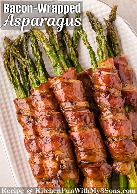 Asparagus Recipes Bacon Wrapped, Asparagus With Bacon Recipes, Bacon Asparagus Recipes, Bacon Wrapped Asparagus In Oven, No Carb Side Dishes, Asparagus Wrapped In Bacon, Asparagus With Bacon, Bacon Ideas, Copycat Kfc Coleslaw