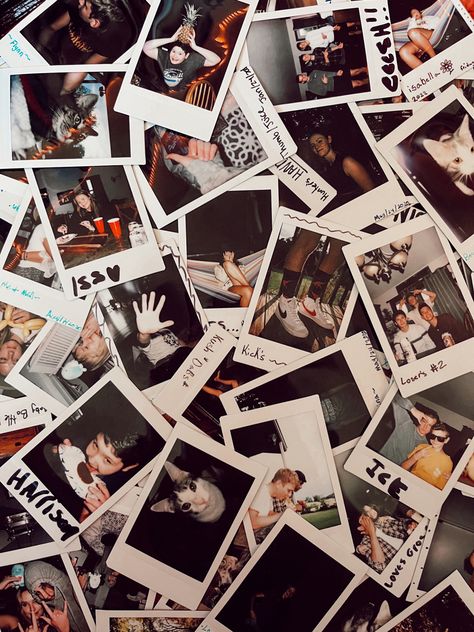 Scattered Polaroids Aesthetic, Polaroid Picture Collage, Photography Aesthetic Polaroid, Aesthetic Photos Vision Board, Polariod Aesthetic Girl, Pictures Of Polaroids, Old Polaroid Aesthetic, Polaroid Collage Aesthetic, Polaroid Film Aesthetic