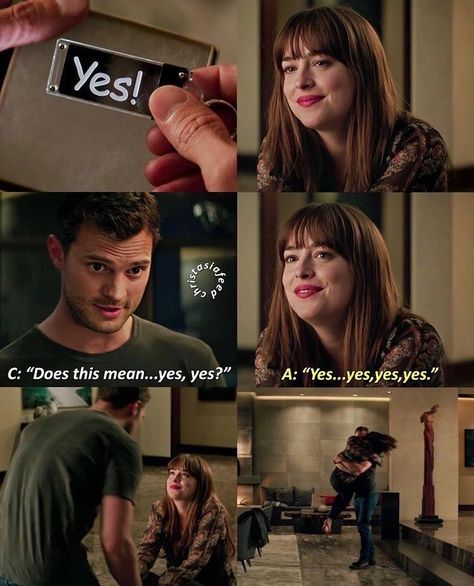 Fifty Shades Quotes, Shade Quotes, Christian Gray Fifty Shades, Anastasia Grey, Most Paused Movie Scenes, Fifty Shades Movie, Memes Lol, Anastasia Steele, Fifty Shades Freed