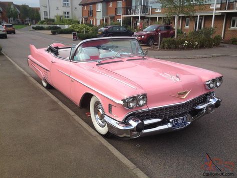 Car Color Ideas, Pink Cars, 1959 Cadillac, Old Vintage Cars, Audi R8 V10, Pink Cadillac, Mercedes Benz S, Bmw I3, Maserati Ghibli