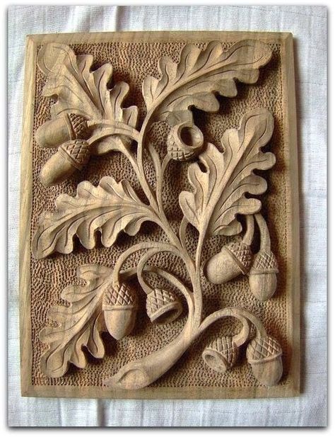 Wood carvings on Pinterest | Woodcarving, Wood Sculpture and Carving Leaf Wood Carving, Relief Carving Patterns, Wood Relief Carving, Relief Wood Carving, 3d Wood Carving, Tre Kunst, Leaf Carving, Simple Wood Carving, Dremel Carving