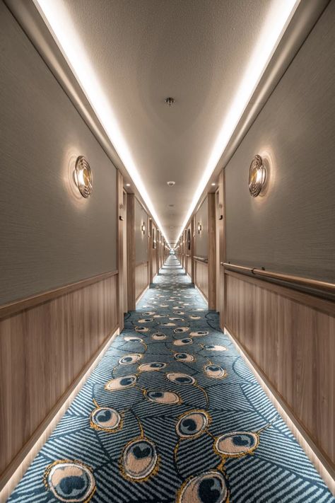 Hotel Corridor Design, Apartment Corridor, Aesthetic Interior Design, Hotel Corridor, Hotel Hallway, Corridor Design, Corridor Lighting, Hotel Plan, Hallway Design