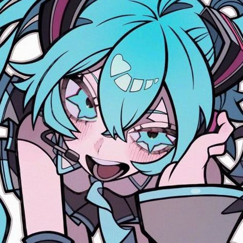 Miku Hatsune Chibi, Zestaw Ikon, Miku Hatsune Vocaloid, Miku Hatsune, Dessin Adorable, Cute Profile Pictures, Pfp Ideas, Funky Art, الرسومات اللطيفة