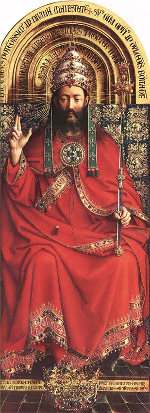 Christ the King Ghent Altarpiece, Rogier Van Der Weyden, Jan Van Eyck, Van Eyck, In Bruges, Christ The King, Art Ancien, God The Father, God Almighty