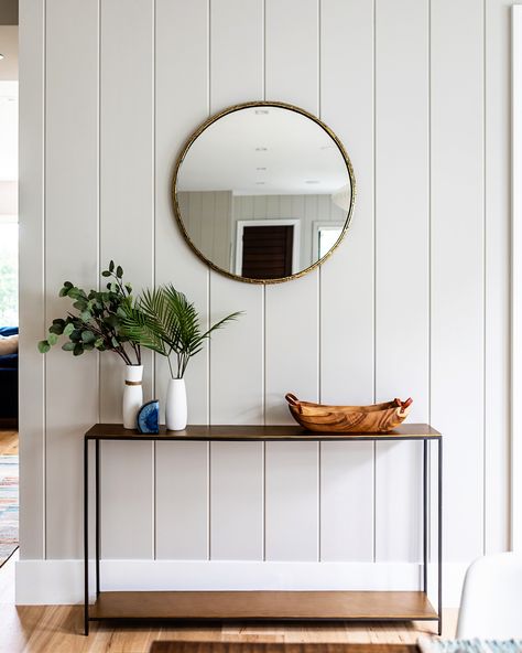 Ship Lapped Walls, Gray Shiplap Wall, Coastal Accent Wall, Shiplap Hallway, Shiplap Entryway, Shiplap Living Room, Gray Shiplap, Shiplap Paneling, Ship Lap