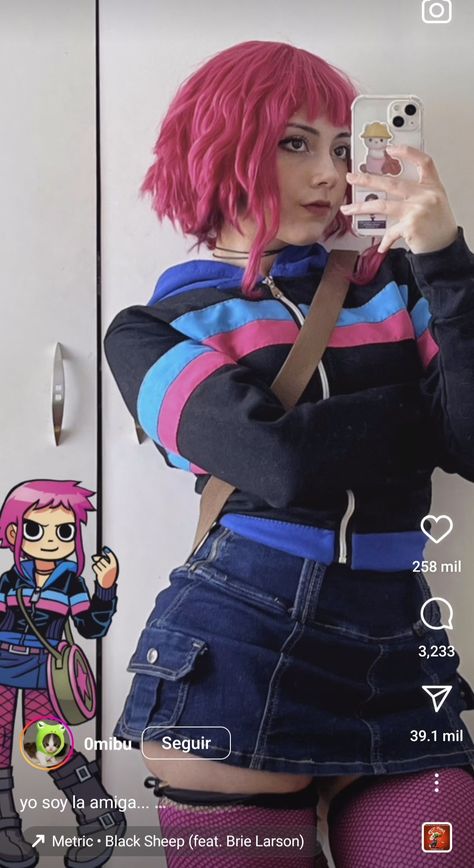 Ramona Scott Pilgrim, Cosplay Ideas Women, Couples Cosplay, Scott Pilgrim Comic, In Meme, Ramona Flowers, Scott Pilgrim Vs. The World, Vs The World, Halloween Costume Outfits