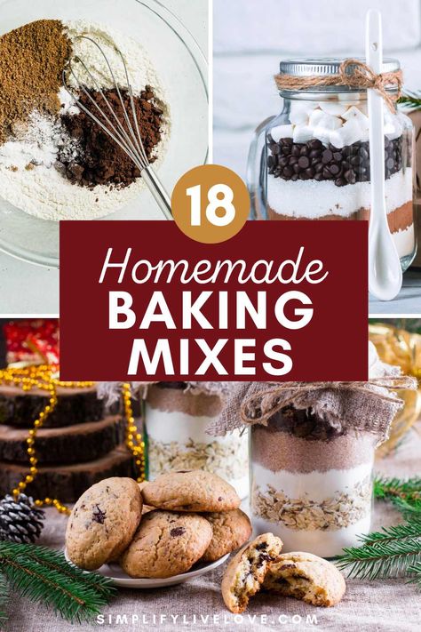 Quick and Easy Homemade Baking Mix Recipes Copycat Dry Mixes, Homemade Mixes Recipes Baking, Make Ahead Mixes Pantries, Muffin Mix In A Jar Recipes, Make Ahead Mixes Baking, Diy Baking Mix Recipes, Diy Bread Mix In A Jar, Mason Jar Mixes Recipe, Mason Jar Muffin Mix Recipe