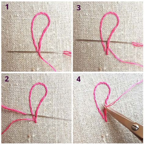 How To Start And Finish Your Embroidery Thread | polkadots & blooms How Many Strands For Embroidery, How To Tie Off Embroidery Thread, Hand Embroidery Thread Types, How To Separate Embroidery Thread, How To Embroider Polka Dots, Knot Thread, Brazilian Embroidery Stitches, Basic Hand Embroidery Stitches, Stitched Cards