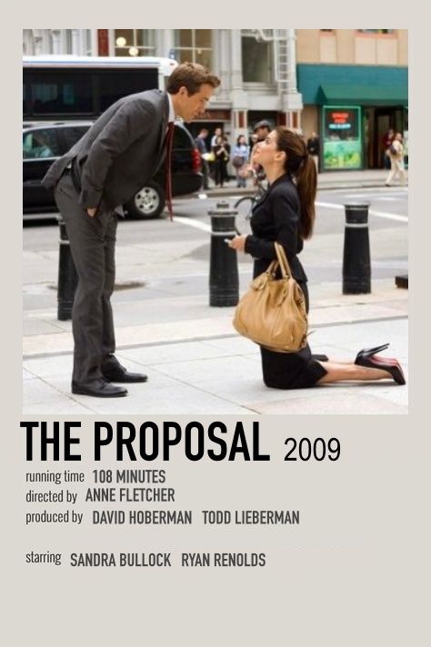 the proposal minimalist vintage movie poster The Proposal Movie, Quote Movie, Romcom Movies, Film Polaroid, Movies To Watch Teenagers, Filmy Vintage, Movie Card, Iconic Movie Posters, Girly Movies