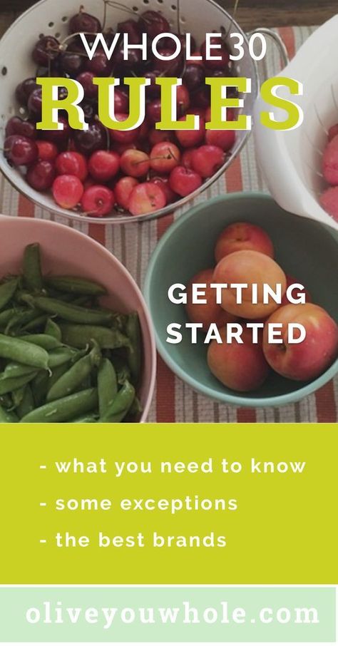 As you prepare for this clean eating challenge, this complete guide of Whole30 rules will help you get started with ease. | whole30 | whole30 rules | how to get started with the whole30 | whole30 restrictions | whole30 approved food || Olive You Whole #whole30 #cleaneating How To Whole 30, Whole 30 Basic Rules, Whole30 Rules, Whole 30 Rules, Whole 30 Approved Foods, The Whole 30, Whole 30 Challenge, Whole30 Diet, Whole 30 Meal Plan