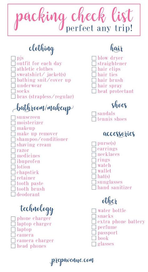 Trip Essentials Packing Lists, Travel Packing Checklist, Packing Essentials List, Road Trip Packing List, Packing Hacks, Travel Bag Essentials, Road Trip Packing, Packing List For Vacation, Packing Checklist