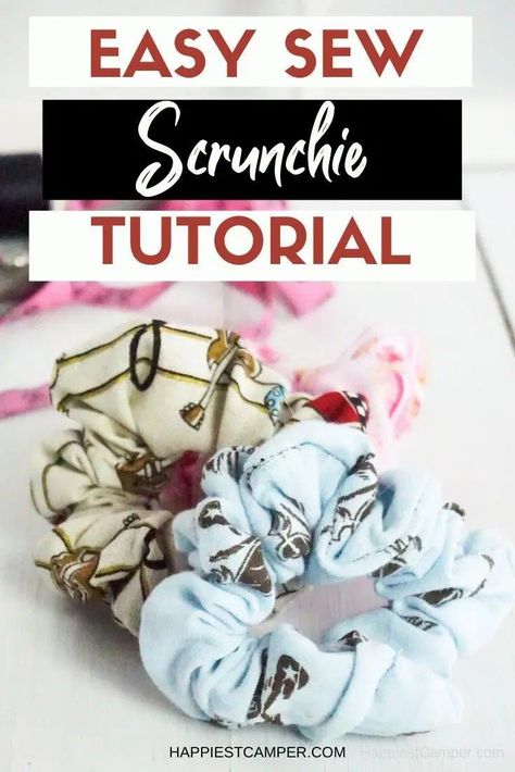 Sew Scrunchie, Sew A Scrunchie, Scrunchie Tutorial, Bts Diy, Diy Hair Scrunchies, Scrunchies Diy, Pyramid Scheme, Sewing Projects For Kids, Gift Diy