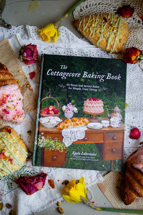 The Cottagecore Baking Book: My New Book is Out Today! Cottage Core Book Aesthetic, Cottagecore Books Aesthetic, Books Ideas, Recipe Books, Cooking Book, Cozy Books, Cottagecore Baking, Cottagecore Books, Cottagecore Recipes