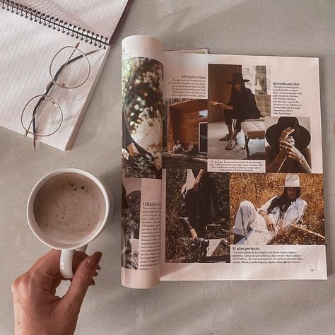 Vogue and latte, best part of the day #vogue #magazine #flatlay #sann #coffee #inspo Magazine Flatlay, Asmr Ideas, Catalog Photoshoot, Coffee Magazine, Coffee Flatlay, Living Photography, Magazine Ideas, Bff Gifts Diy, Concept Photography