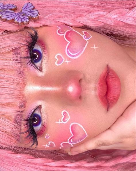 Nail Polish Aesthetic, Very Easy Makeup, Polish Aesthetic, Smokey Makeup, Drag Make-up, Cute Nail Polish, Makeup Drawing, Indie Makeup, Cute Eye Makeup