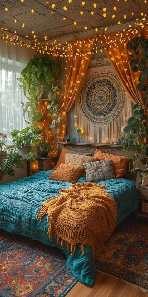 Boho Style Bedroom, Bohemian Bedroom Decor, Design Philosophy, Cozy Room Decor, Apartment Decor Inspiration, Room Makeover Bedroom, Dream Room Inspiration, Styl Boho, Eclectic Design