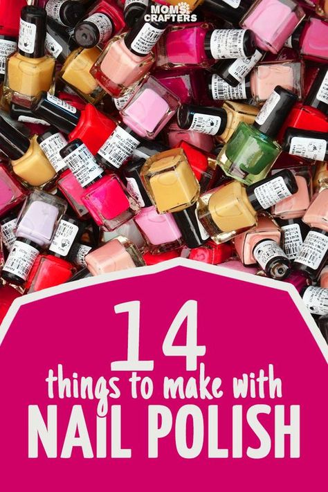 Polish Crafts, Nail Polish Crafts, Quick And Easy Crafts, Decor Ikea, Crafts For Teens, Easy Diy Crafts, Camping Ideas, Diy Crafts To Sell, Craft Videos