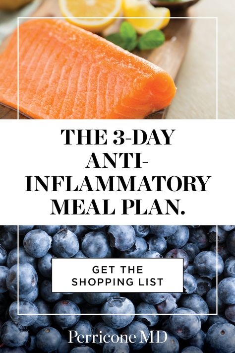 The perfect anti-inflammatory meal plan to jump start the 28-Day Anti-Inflammatory Diet. We also provide a curated shopping list to help you get started. Perricone Diet, Low Glycemic Fruits, 3 Day Diet, Foods For Healthy Skin, Inflammation Diet, Low Glycemic Diet, Healthy Vegetable Recipes, Healthy Salmon Recipes, Anti Inflammation