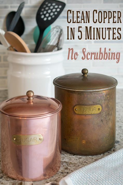 How To Keep Copper From Tarnishing, How To Clean Copper Tea Kettle, Copper Polish Diy, How To Clean Copper Bottom Pans, Copper Boiler Decor Ideas Living Room, Decorating With Copper Accents, How To Clean Copper Sink, Cleaning Copper Pots Remove Tarnish, Decorating With Copper In The Kitchen