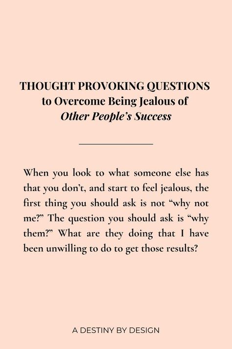 Thought provoking questions How To Stop Jealousy, Stop Being Jealous, Thought Provoking Questions, Being Jealous, Overcoming Jealousy, Main Character Vibes, Better Muslim, Character Vibes, Feeling Jealous