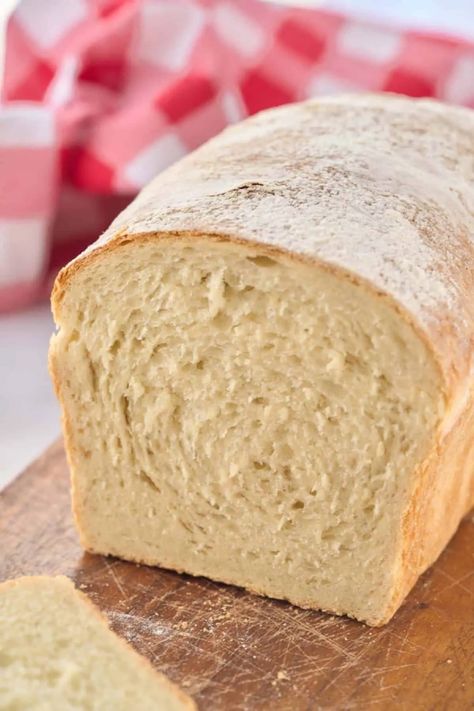 Easy Sandwich Bread Recipe, Sandwhich Bread, Homemade Sandwich Bread, Knead Bread Recipe, Homemade Sandwich, Sourdough Sandwich, Sandwich Bread Recipes, Kneading Dough, Loaf Of Bread