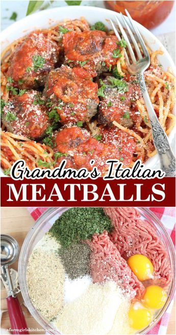 Authentic Italian style meatball recipe, these are tender, juicy and have irresistible flavors. Homemade meatballs, just like grandma used to make, ready in about 30 minutes. Homemade Meatballs Recipe, Homemade Italian Meatballs, Italian Meatballs Recipe, Italian Meatball, Meatball Recipes Easy, Marinara Sauce Homemade, Meatball Subs, Homemade Spaghetti, Meatballs Easy