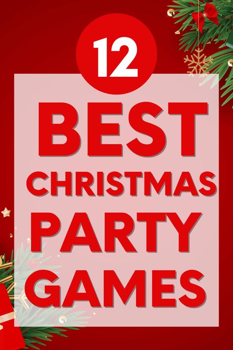 Looking for easy and fun Christmas party games? These hilarious games are easy to put together and have everyone laughing. Fun reindeer games, printable Christmas games, and Christmas minute to win it. Indoor Minute To Win It Games, Fun Christmas Minute To Win It Games, Fun Christmas Party Game, Games For A Christmas Party, Red Cup Christmas Games, Holiday Adult Games, Minute To Win It Games For Christmas, Fun Christmas Games For Teens, Prizes For Christmas Games