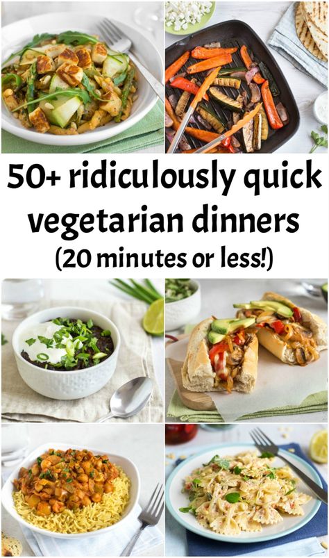 Fast Vegetarian Dinner, Recipes Meatless, Quick Vegetarian Dinner, Vegetarian Recipes Dinner Healthy, Healthy Vegetarian Dinner, Easy Vegetarian Dinner, Quick Vegetarian Meals, Veggie Dinner, Meatless Dinner