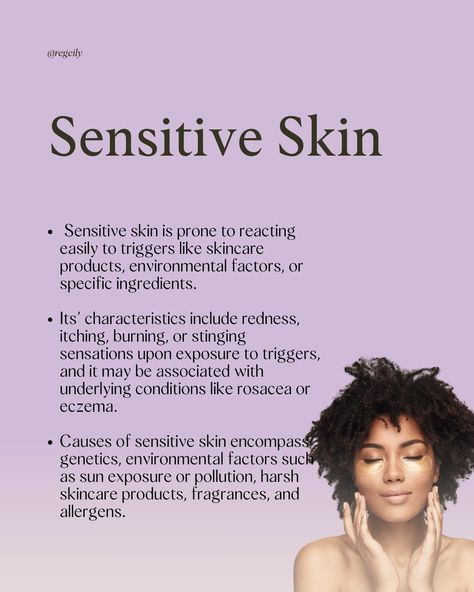 🌟 Unlocking Healthy Skin: Sensitized vs. Sensitive 🌿 Sensitive skin, a permanent type, reacts swiftly to triggers, while sensitized skin, a temporary condition, arises from external factors or skincare practices gone awry. 🍃 It's essential to grasp this distinction to curate a skincare routine tailored to your skin's needs. Sensitive skin, prone to easy reactions, necessitates gentle care and avoidance of triggers like harsh products or allergens. In contrast, sensitized skin, triggered by ... Sensitive Skin Care Routine, Regular Skin Care Routine, Beauty Treatments Skin Care, Allergy Season, Wrinkle Repair, Best Makeup Tips, How To Get Rid Of Pimples, Best Skin Care Routine, Face Wrinkles