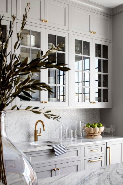 Love the dove gray Baltimore House, Bria Hammel Interiors, Butlers Pantry, Classic Kitchen, Kitchen Inspiration Design, Kitchen Trends, Counter Tops, Kitchen Inspo, Kitchen Reno