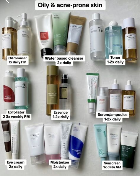 Normal To Oily Skin Care Routine, Oily Skin Exfoliator, Korean Skin Care Oily Skin, Asian Skin Care Routine, Combination Skin Routine, Oily Skin Routine, Korean Skin Care Secrets, Haut Routine, Micro Needling